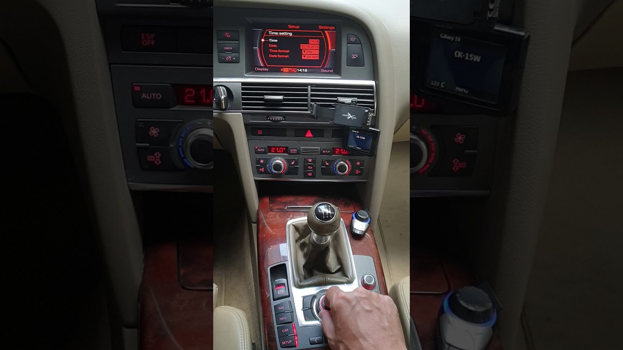 Przestawienie zegarka/godziny AUDI A6 C6