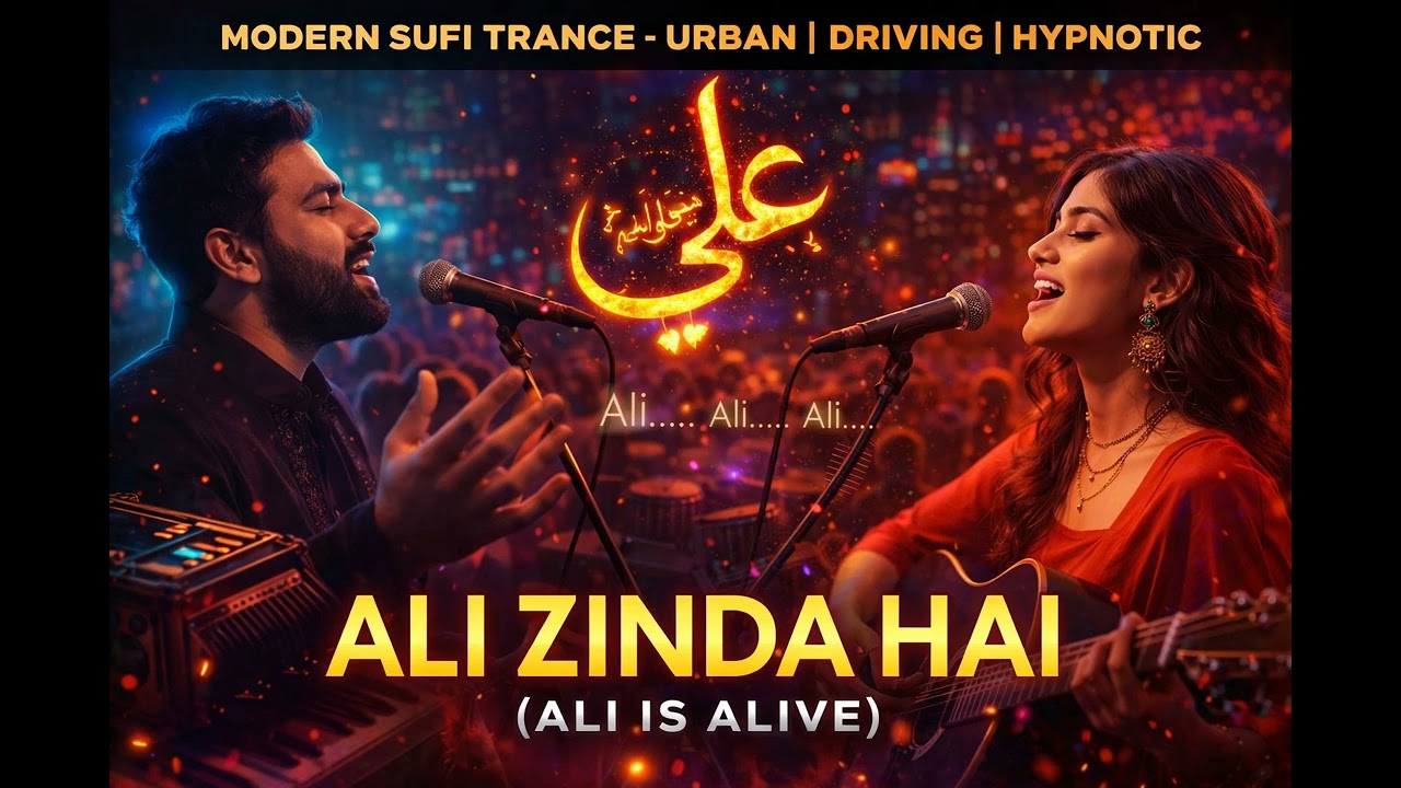 Ali Zinda Hai (Ali is Alive) Modern Sufi Trance with Qawwali Roots - Urban, Driving, Hypnotic