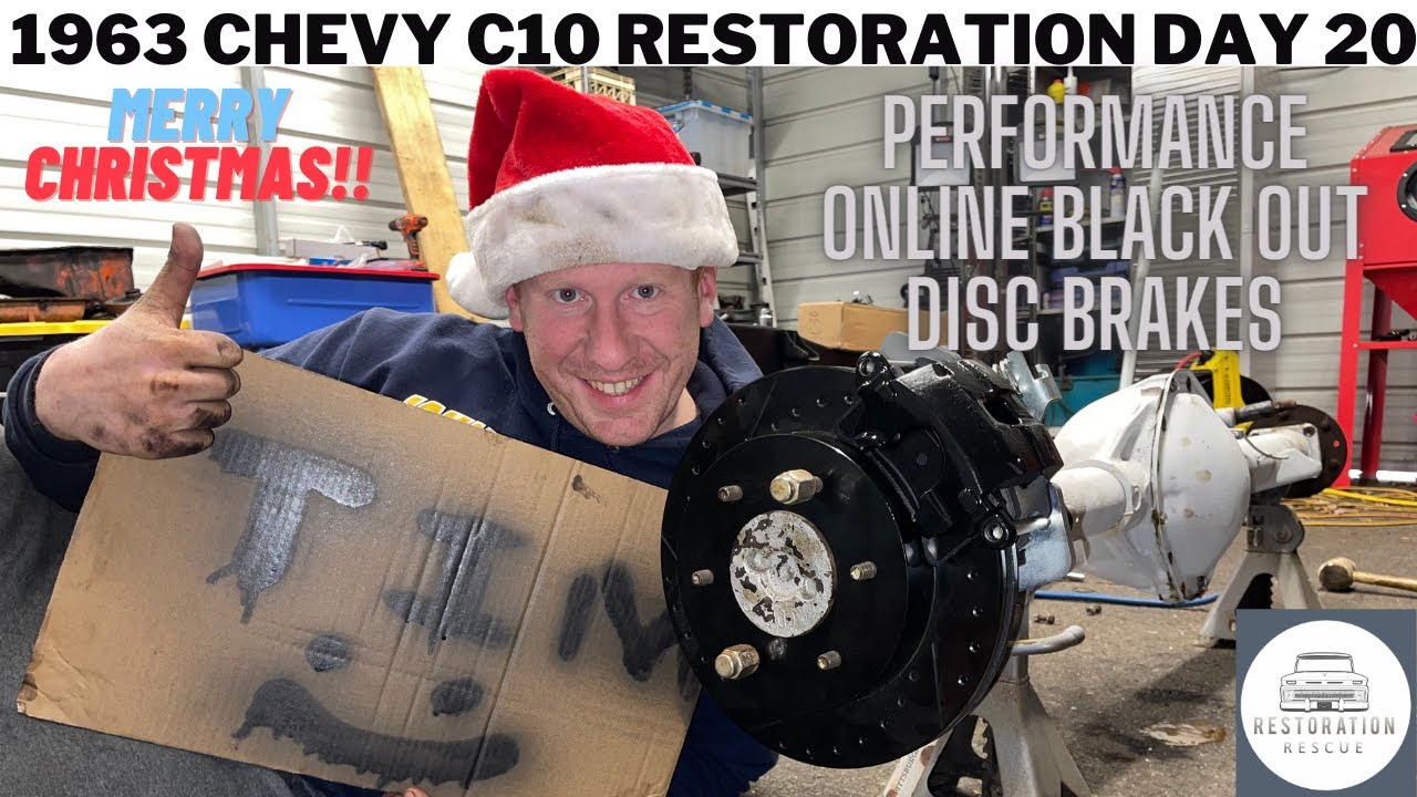 Performance Online Black Out Series Rear Disc Install 1963 Chevy C10 Restoration Day 20