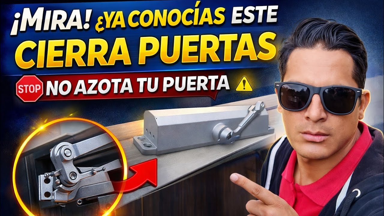 Cómo instalar cierra puertas #ily #controldeacceso #puertasautomáticas #openthedoor #gaboarrezi 