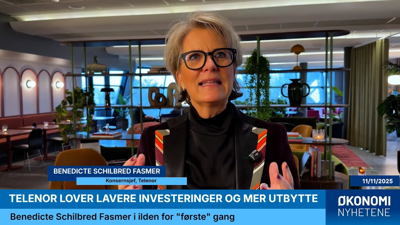 Telenor-sjefen lover: Lavere investeringer og mer utbytte
