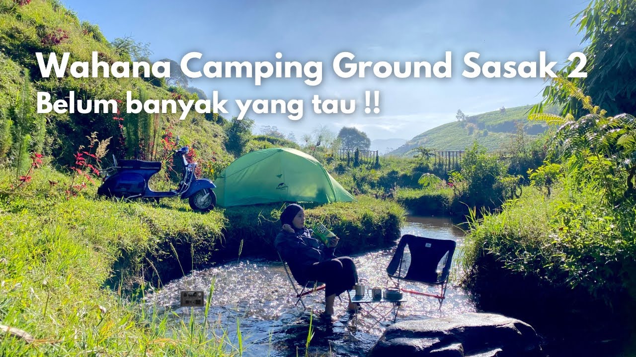 Wahana Camping Ground Sasak 2 | Camping Riverside Terbaru di Bandung #camping #vespa #riverside
