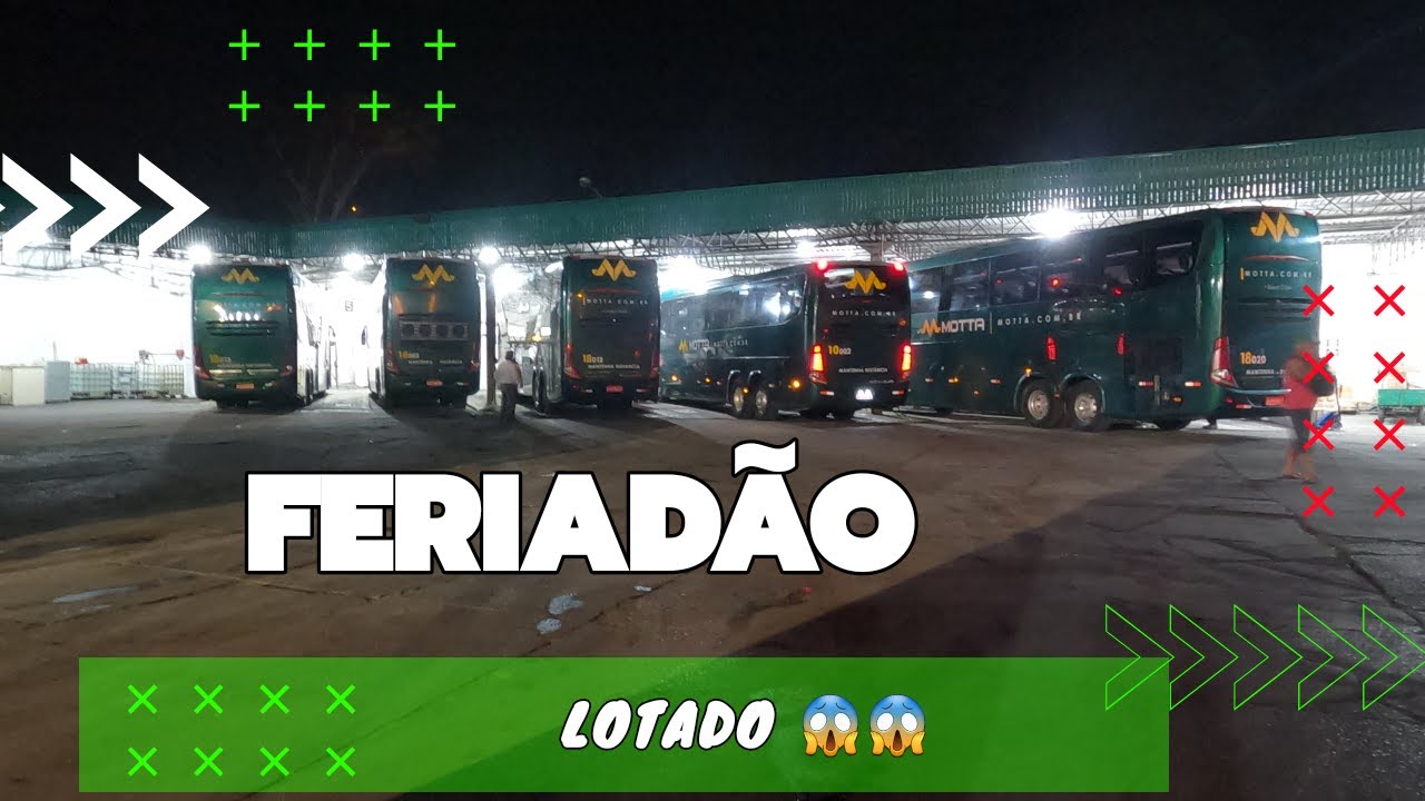 VIAÇÃO MOTTA LOTADA, VÉSPERAS  DO FERIADÃO - MADRUGADA DO SÁBADO