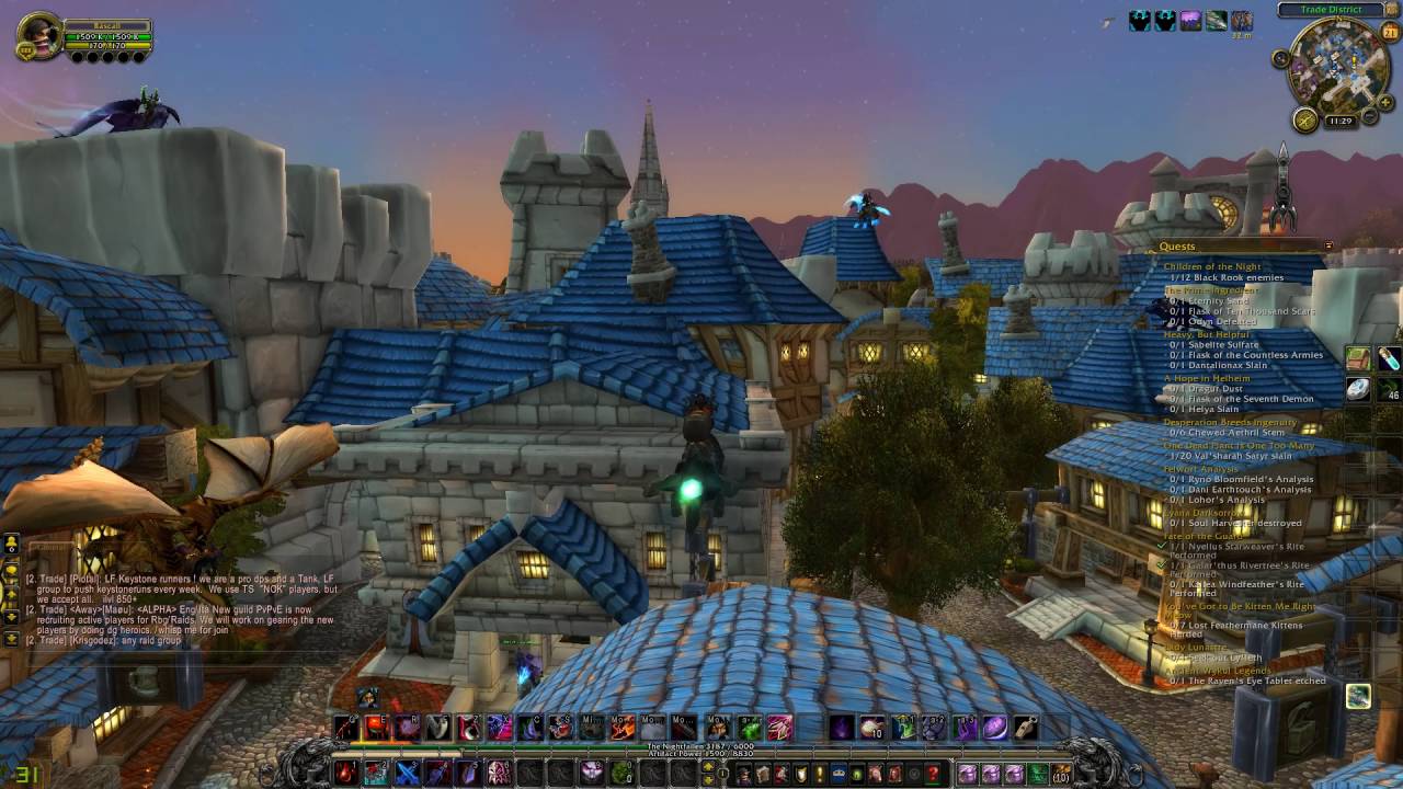Warcraft Legion: Day & Night Cycle Glitch in Stormwind