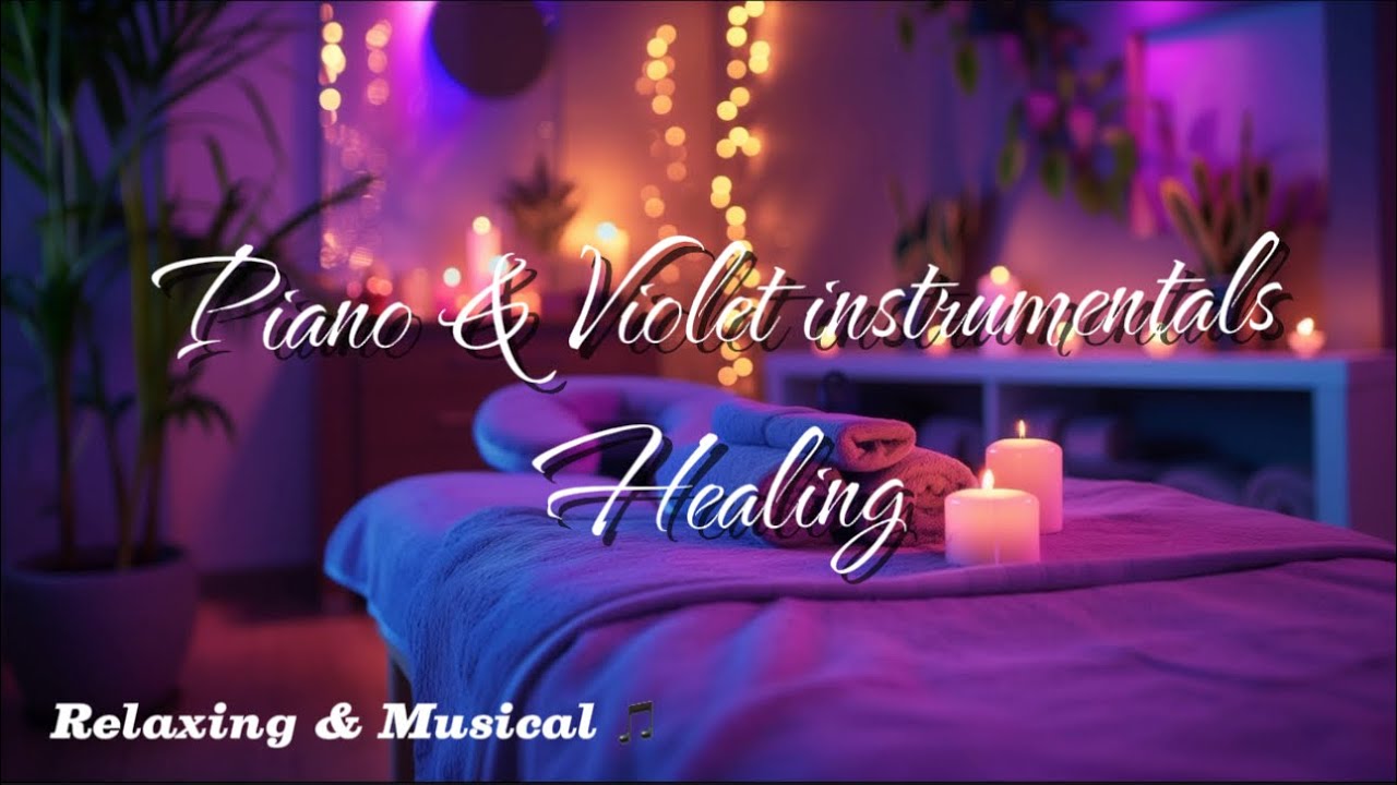 Relaxing with Piano & Violet - Relax, calm, healing ,soft music easy deep in sleep 