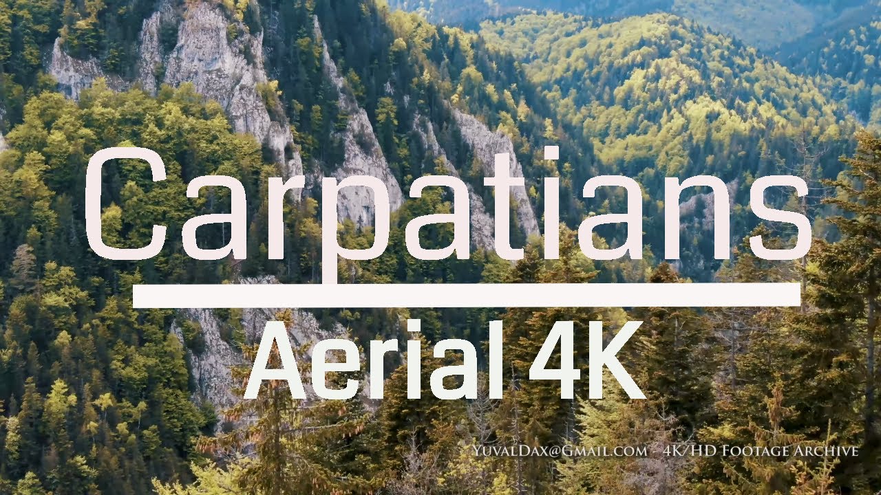 Carpatian mountains ,Zarnesti - Aerial perspective