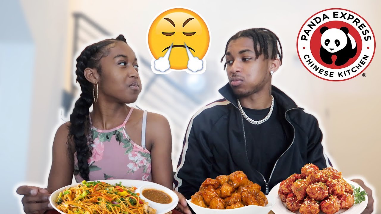 PANDA EXPRESS MUKBANG W/ MY 14 YEAR OLD SISTER (She Tells Me About Her Boyfriend)