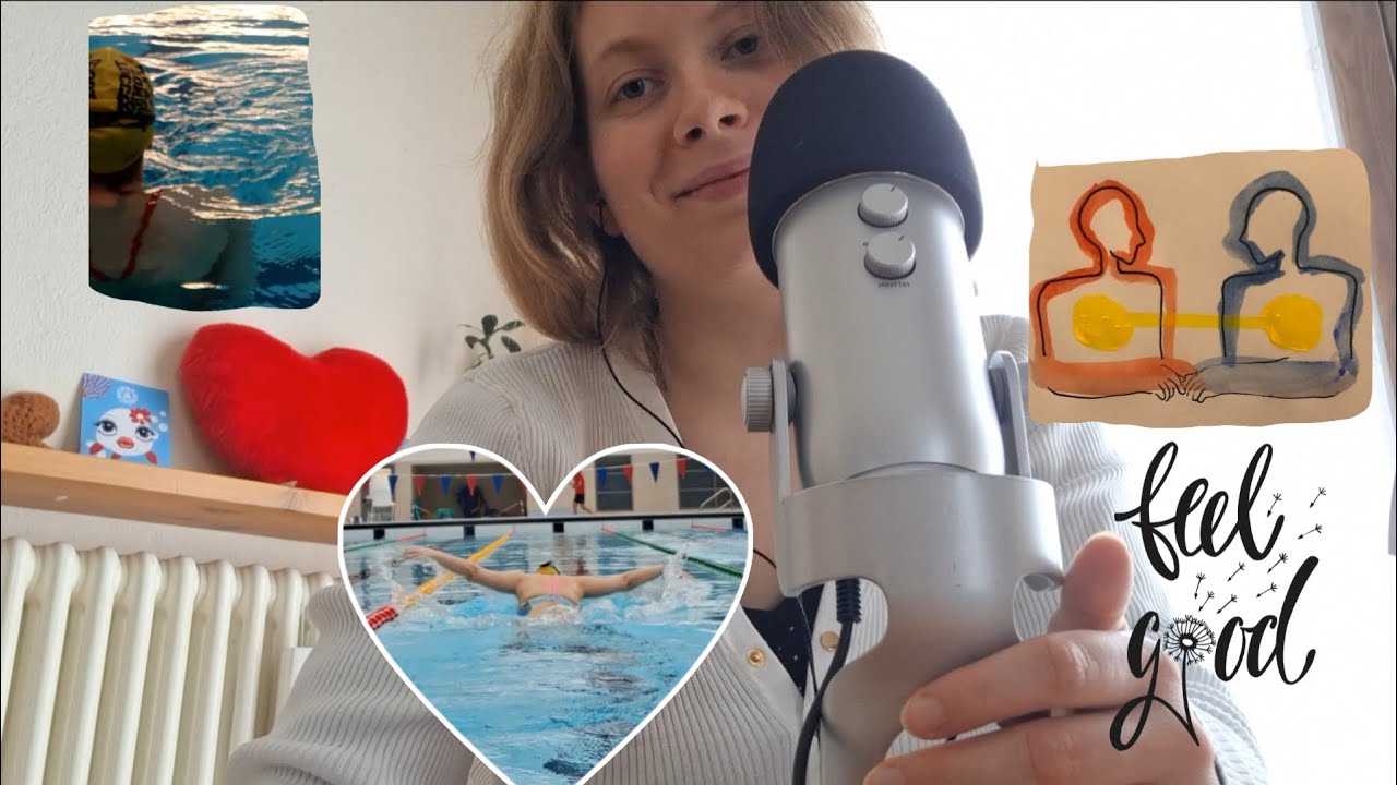 ASMR ITA ✨️ | Vi porto nel mio mondo Nuoto ASMR 🏊‍♀️💖🔥❤️ | whispering, mic brushing, tracing