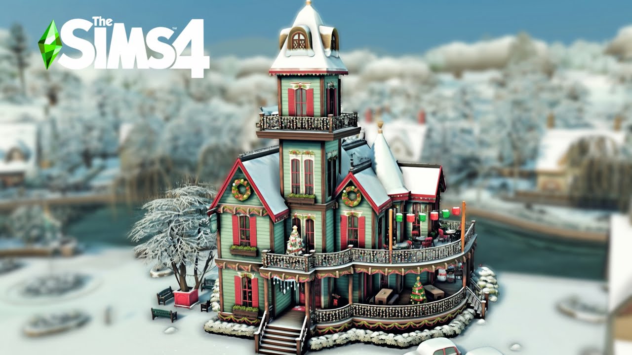 Christmas Café🎁 The Sims4 Speedbuild [No CC]