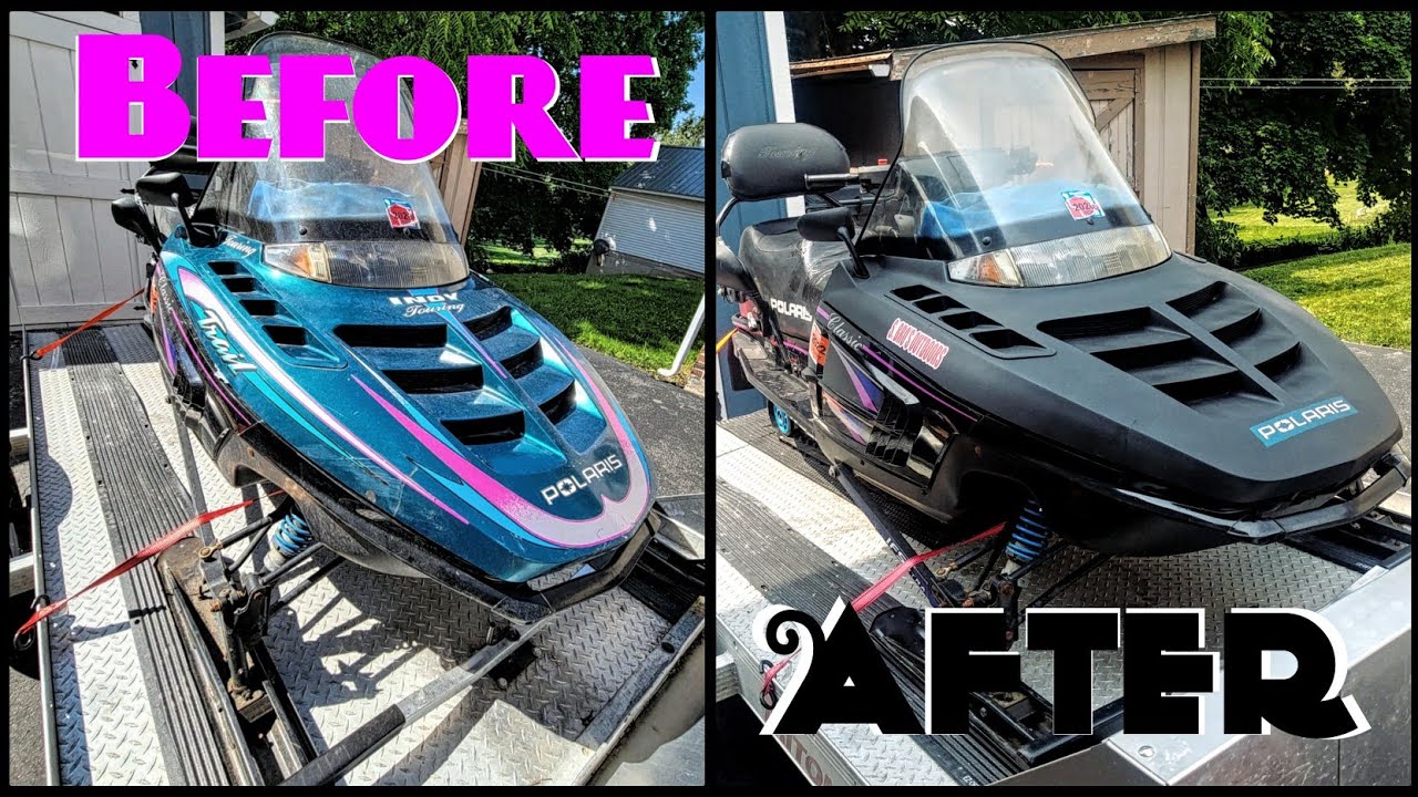 Painting Plastic Snowmobile Hood (step by step how to) 