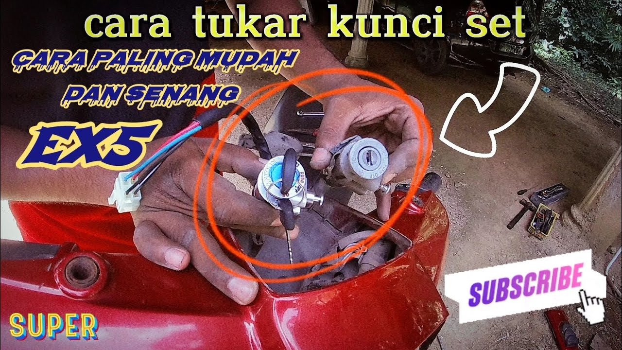 tukar kunci set EX5 dream | main suis EX5 dream