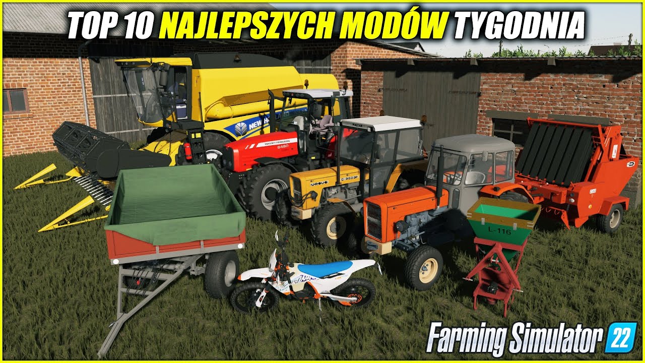 10 NAJLEPSZYCH POLSKICH MODÓW ⭐ FS 22  *Paczka Ursusów C-360 3P, Piękny New Holland, Sipma Z-263*