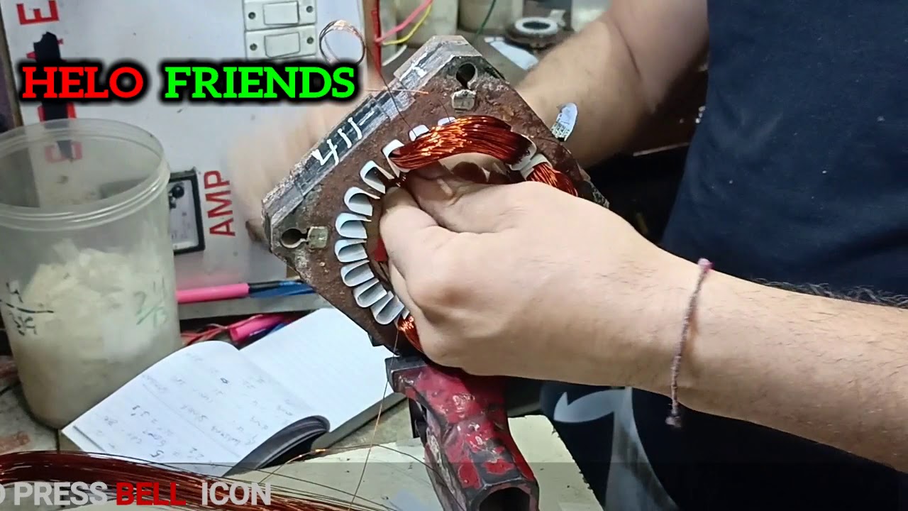 Washing Machine Wiring coil turn Samsung spiner motor rewinding data