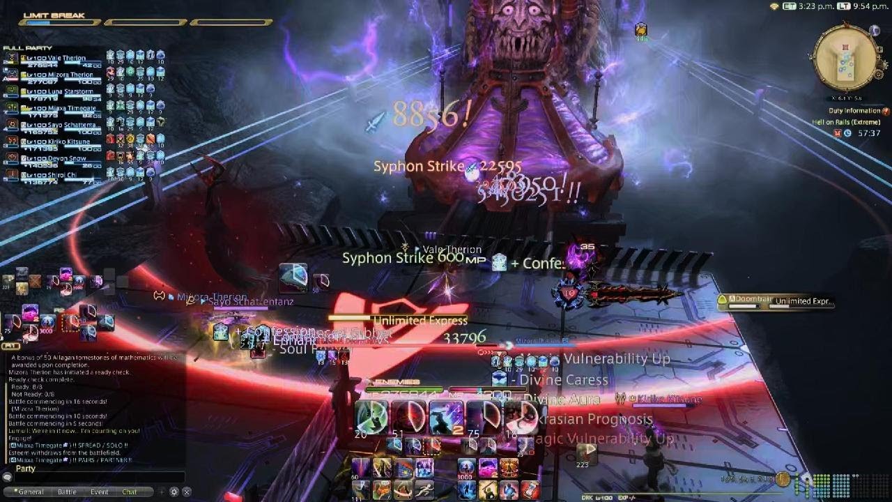 FINAL FANTASY XIV Online: Doomtrain Extreme First Clear (DRK PoV)