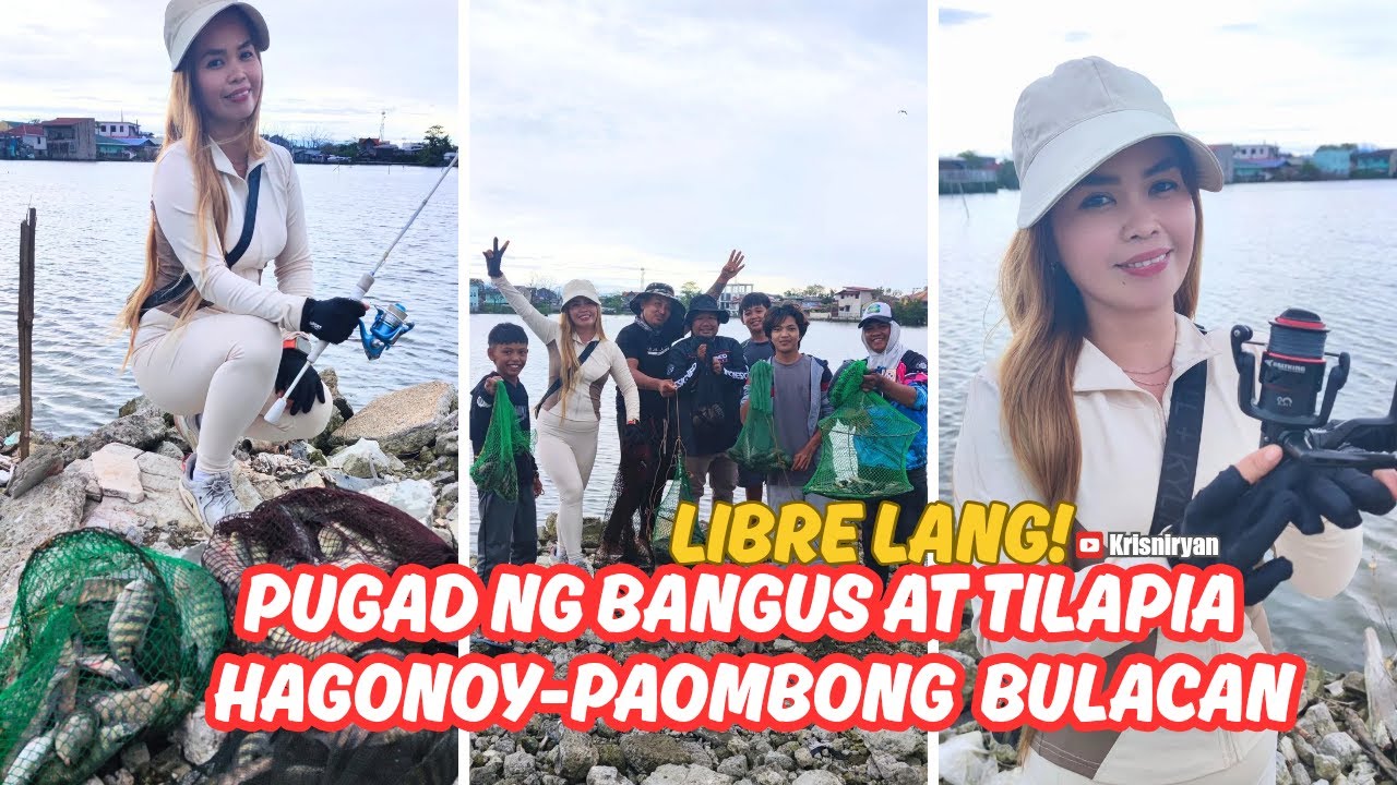 NATATAGONG PUGAD ng BANGUS at TILAPIA TUKLAS NA HAGONOY TO PAOMBONG FREE FISHING SPOT