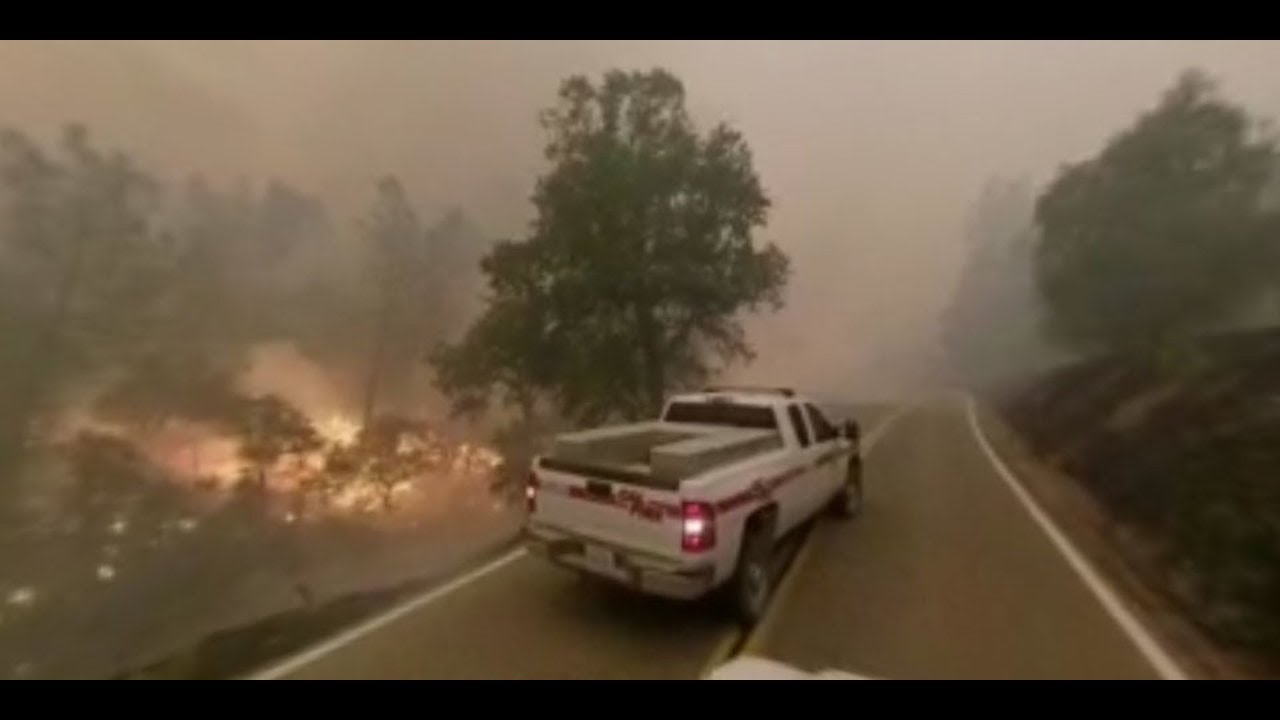 360 video shows Carr Fire approaching Igo, California on July 28