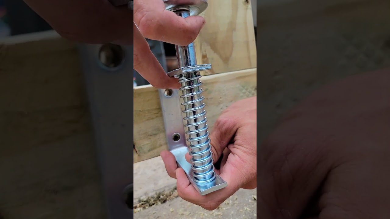 Wood Gate Caster Wheel Installation
