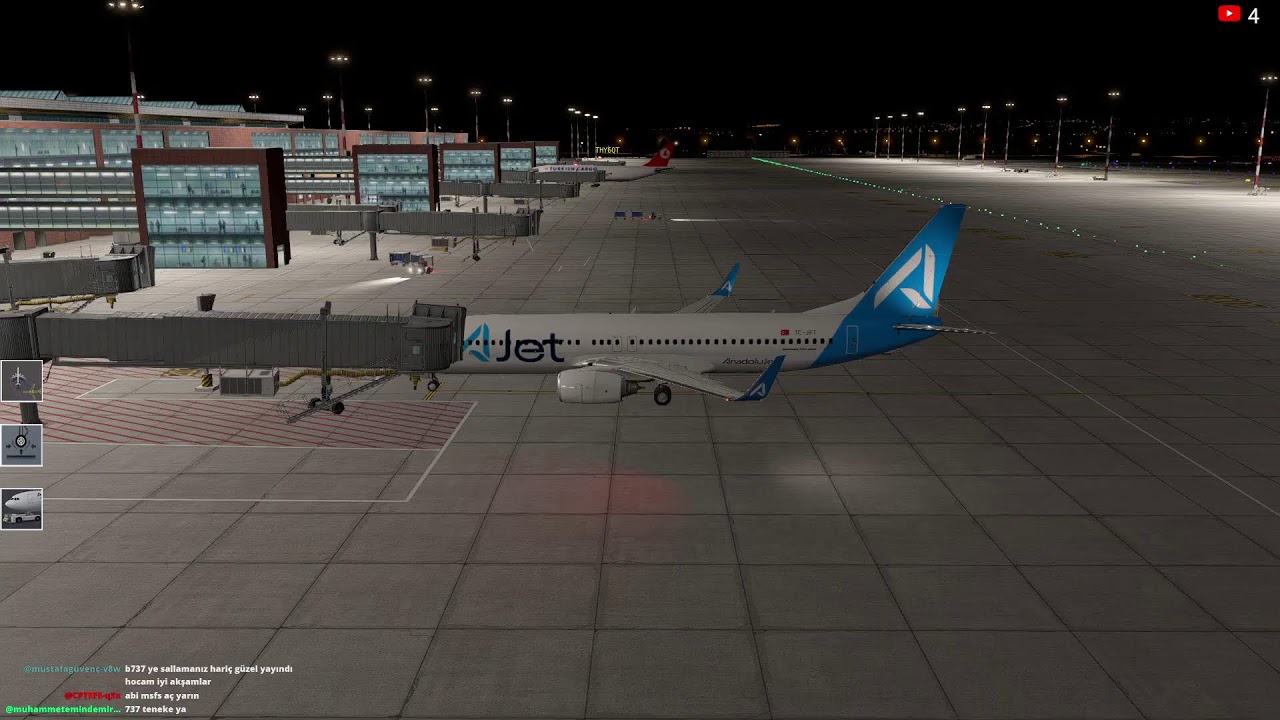 Dalaman Sabiha Gökçen Uçuşu B737 Ajet  X-Plane 12