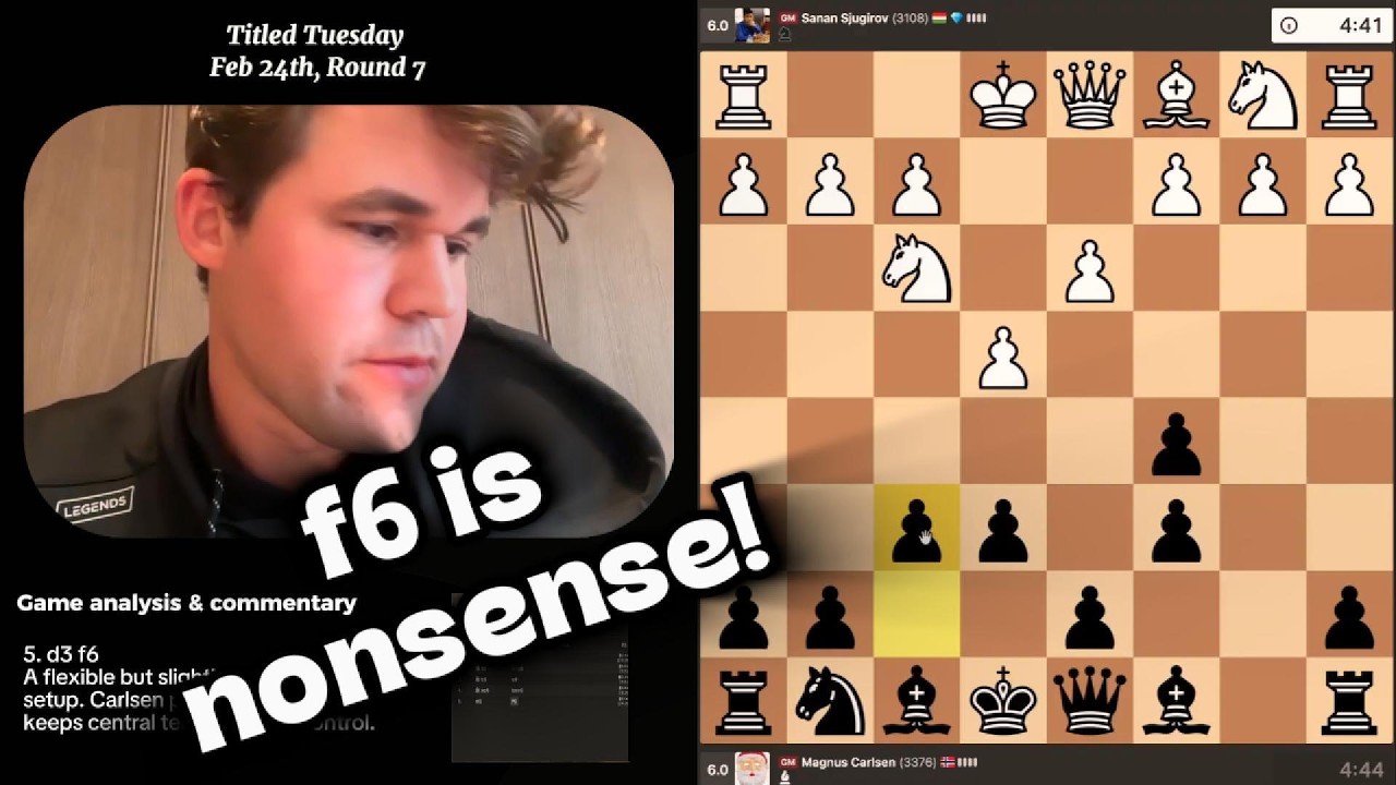 Magnus Carlsen vs Sanan Sjugirov | Rossolimo Sicilian Masterclass
