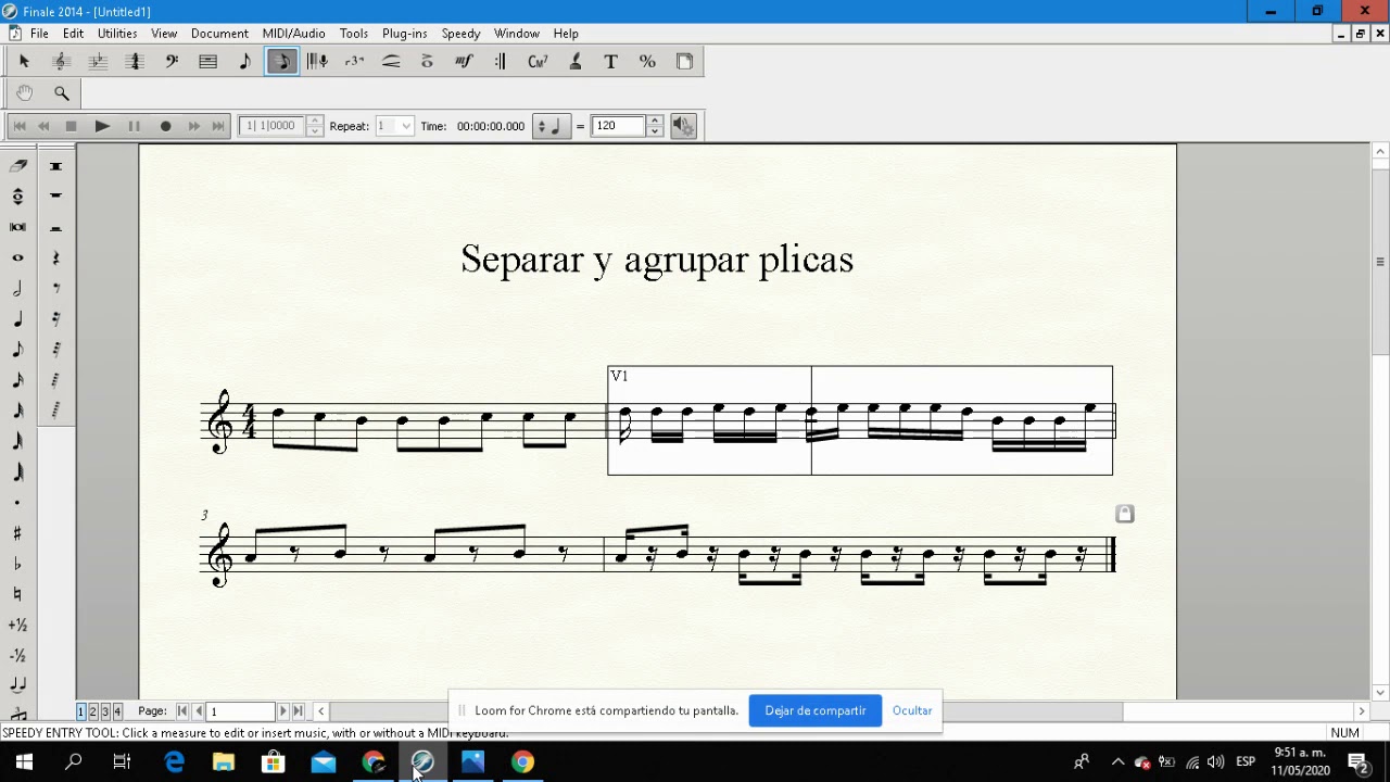 Como separar las plicas utilizando speedy en finale.
