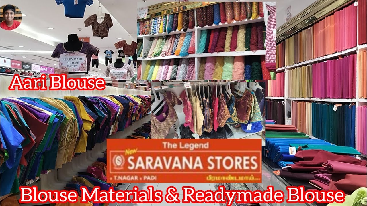 Padi Saravana Stores Blouse Materials  Shopping Vlog/Low Price Ready Made Blouse/Chudidar Materials