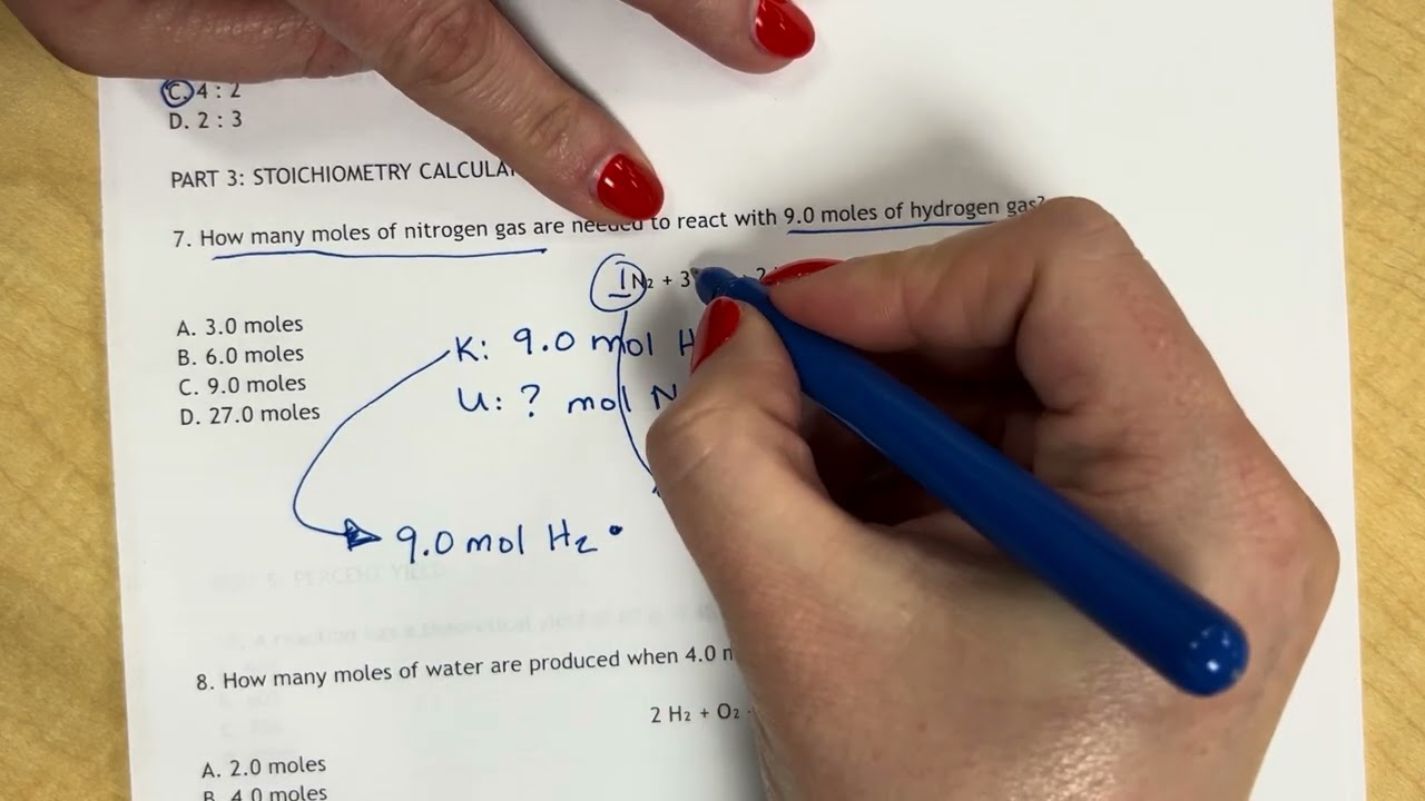 Stoichiometry Test Review