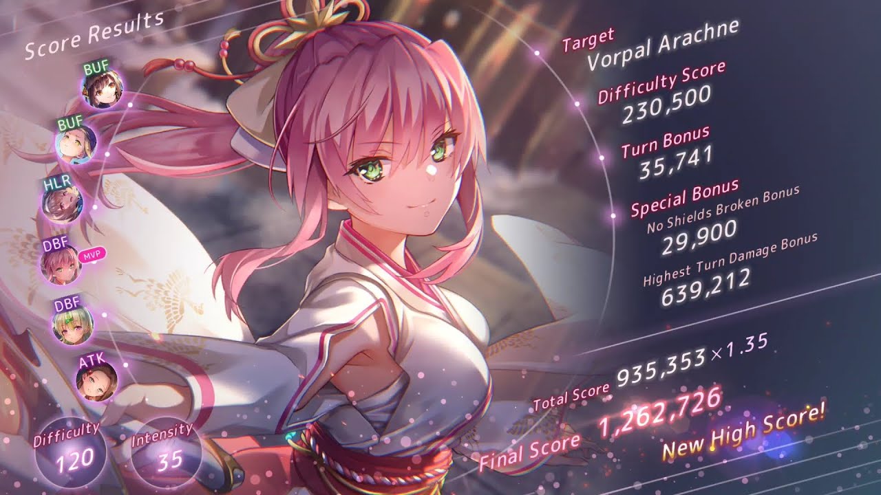 [Heaven Burns Red] Score Attack #15 - 1.26 Million With Megumi SS3