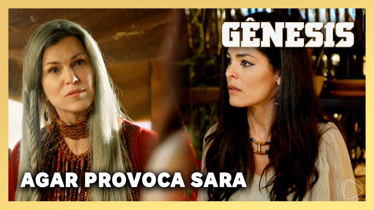NOVELA GÊNESIS: Agar provoca Sara ao falar sobre Isaque