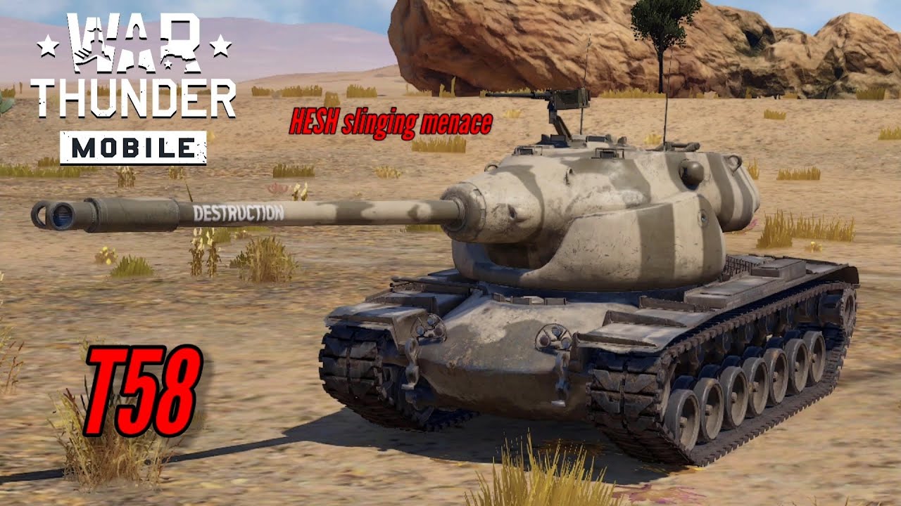 NEW! T58 is a HESH slinging menace - War Thunder Mobile