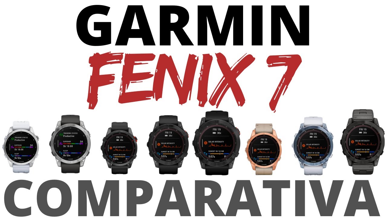 Comparativa RELOJ DEPORTIVO GARMIN FENIX 7 en español