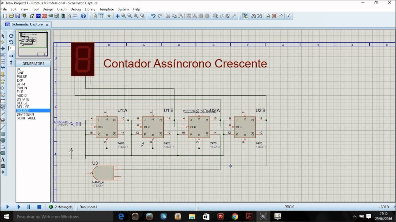Contador Assíncrono Crescente