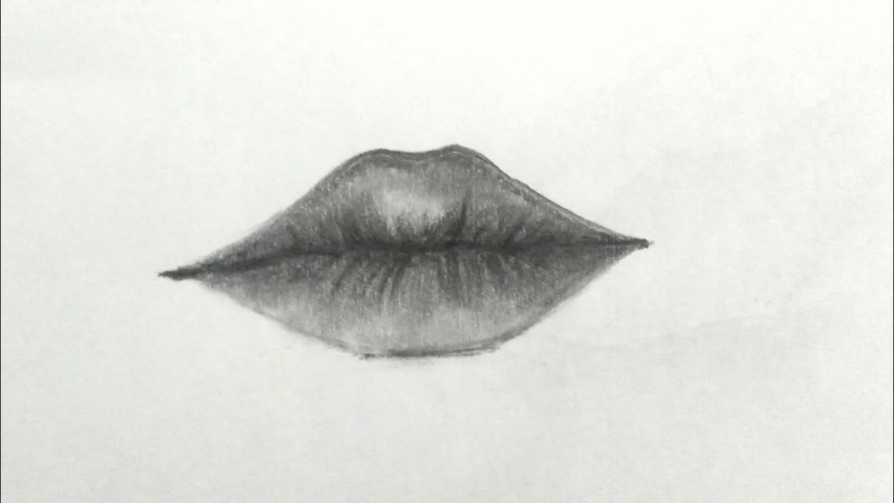 🌸 Realistic Lips Drawing | Easy Pencil Shading Tutorial