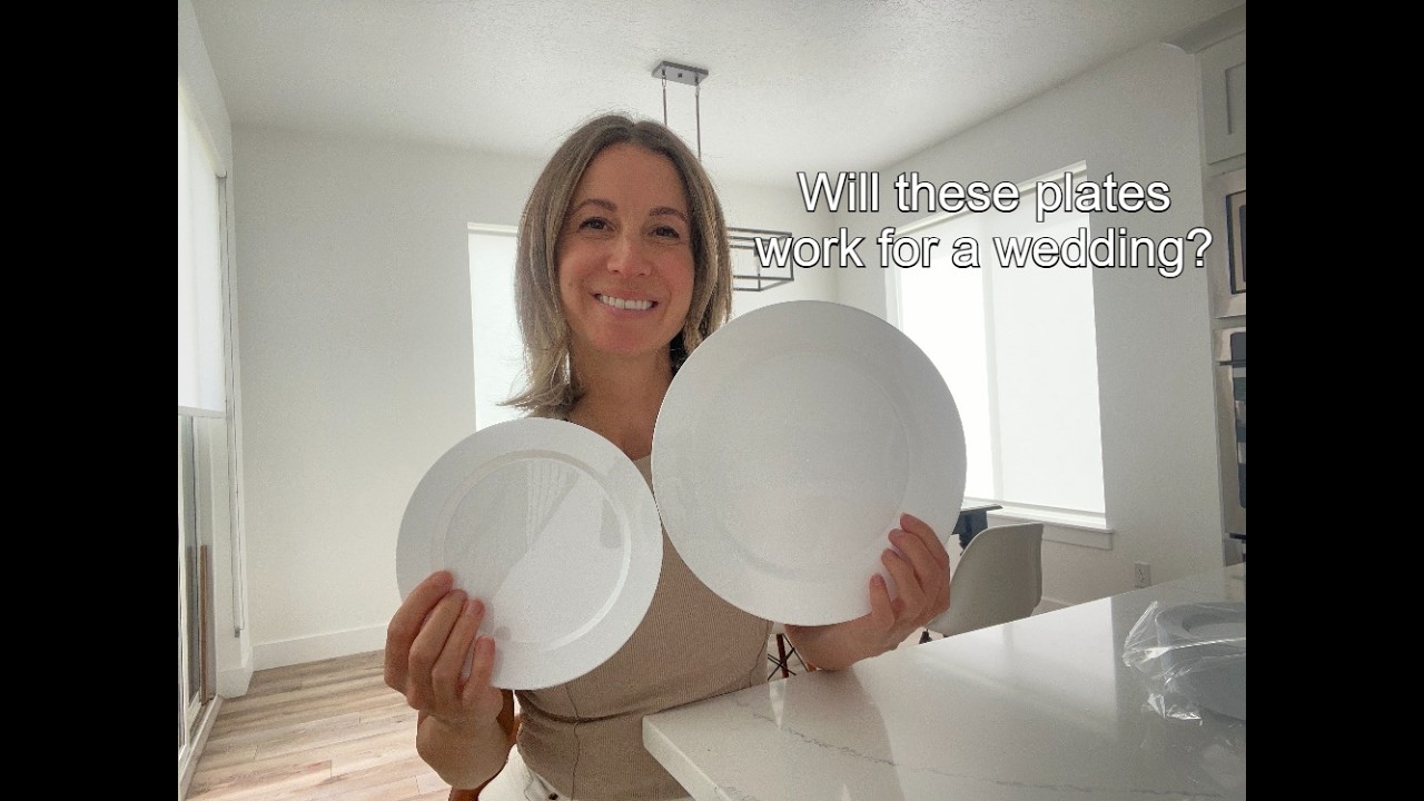 Watch now! Disposable Plates Perfect for Weddings and event