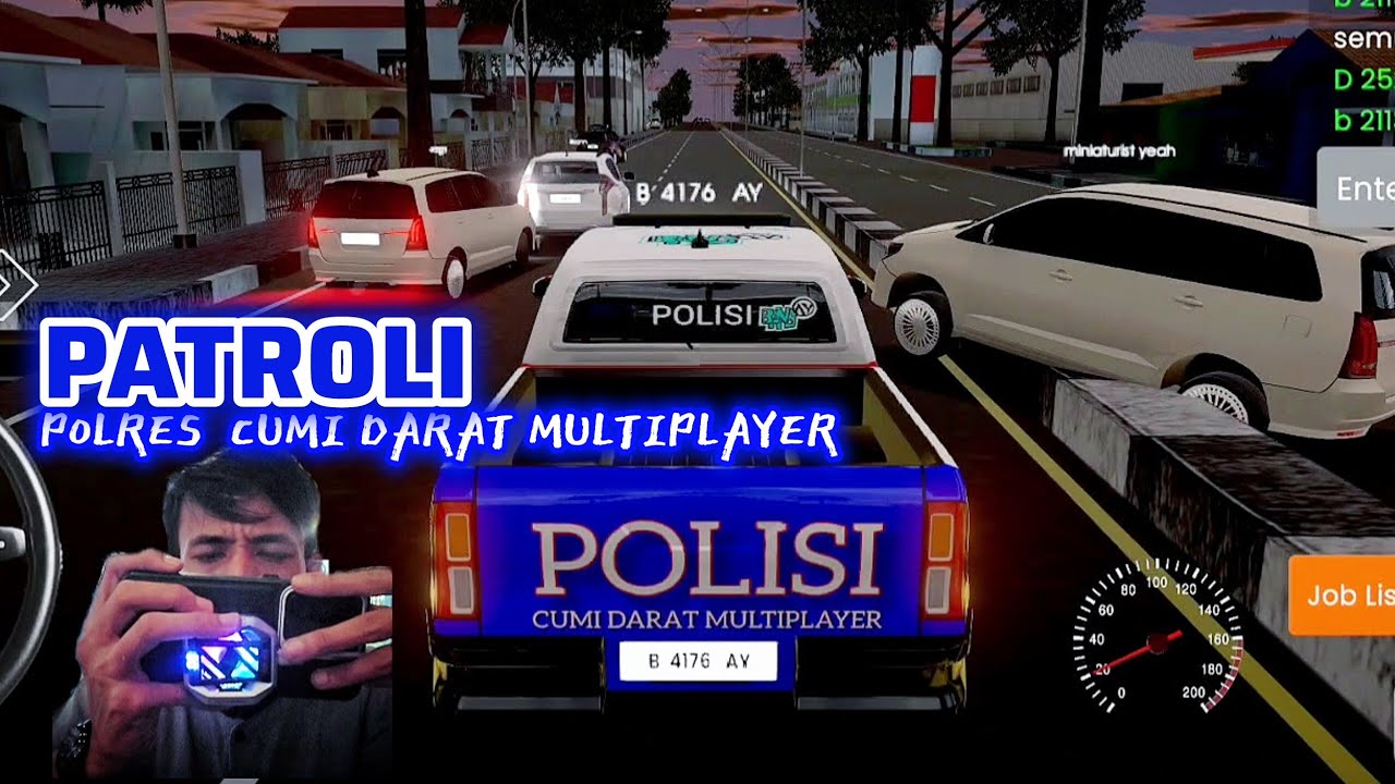 Patroli Lalu Lintas di Kota Idaman Cumi Darat Multiplayer 