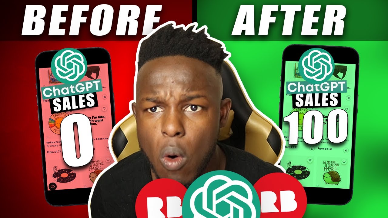 HOW TO MAKE MONEY ONLINE WITH ChatGPT AI Bot with Redbubble ($100/ Per week revenue)