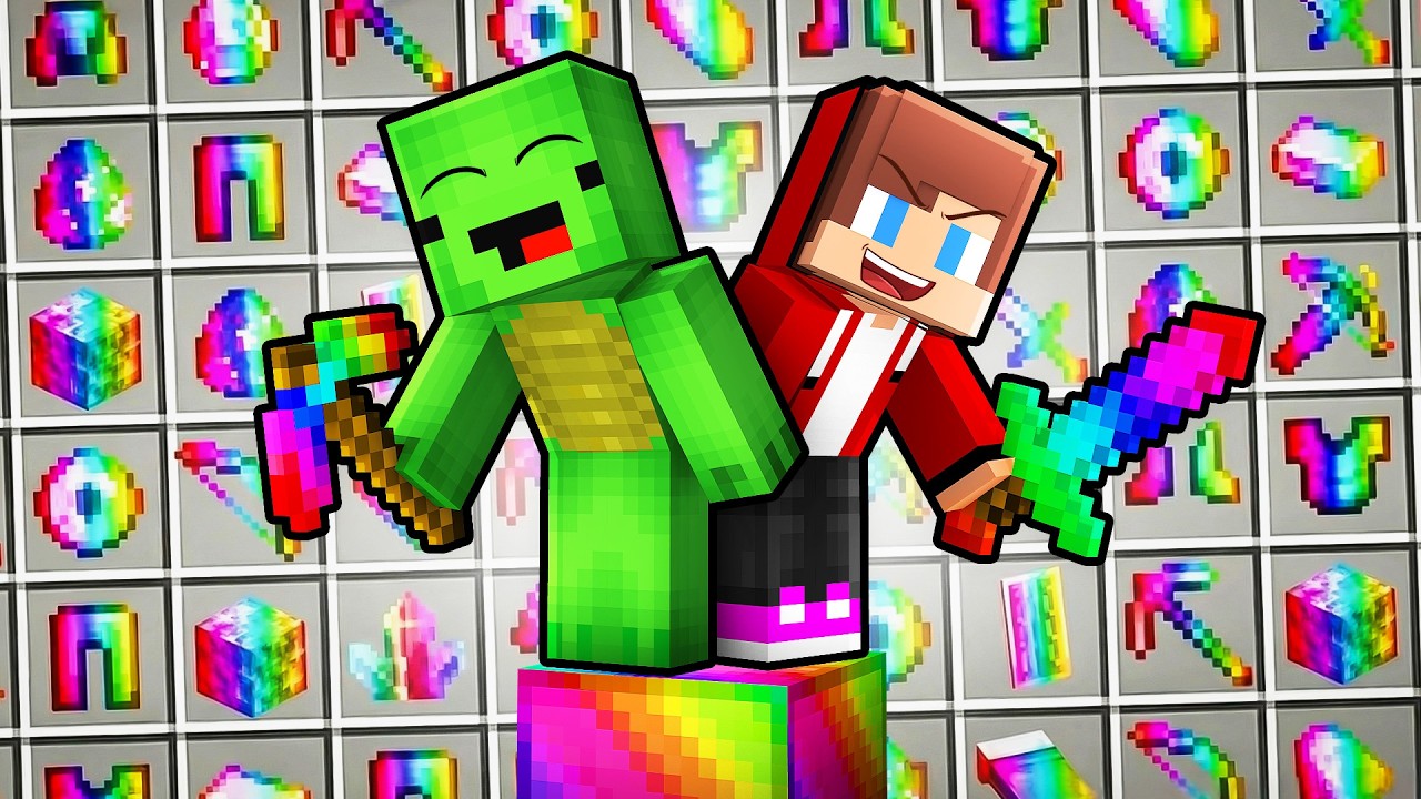 Mikey and JJ Have Super OP Items in Minecraft (Maizen)