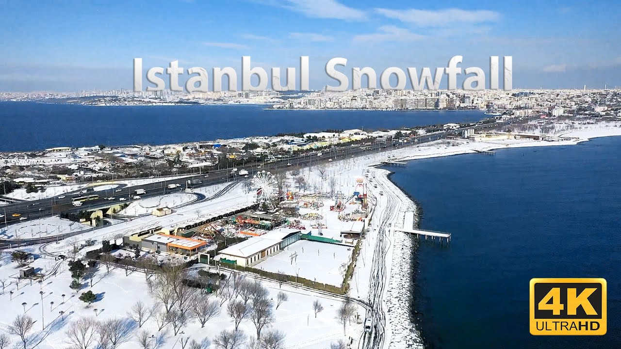 Istanbul 4K - snow beautiful music 2022