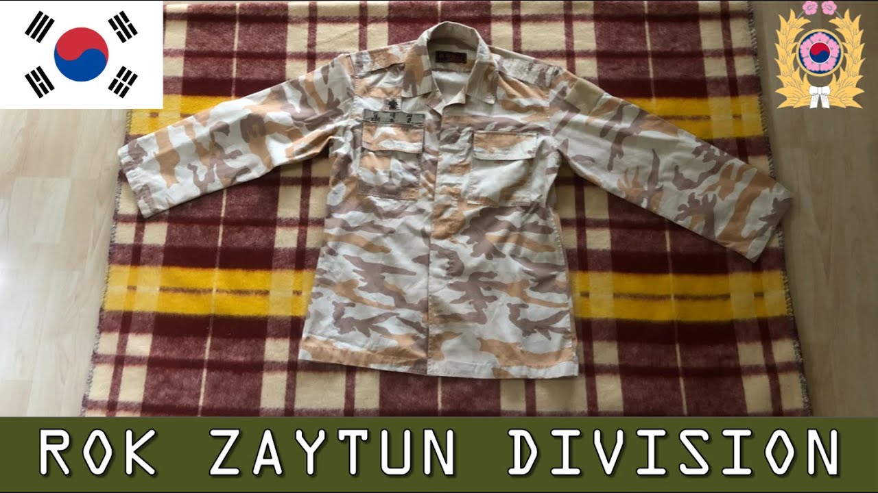South Korean Zaytun Division Desert Camouflage Uniform