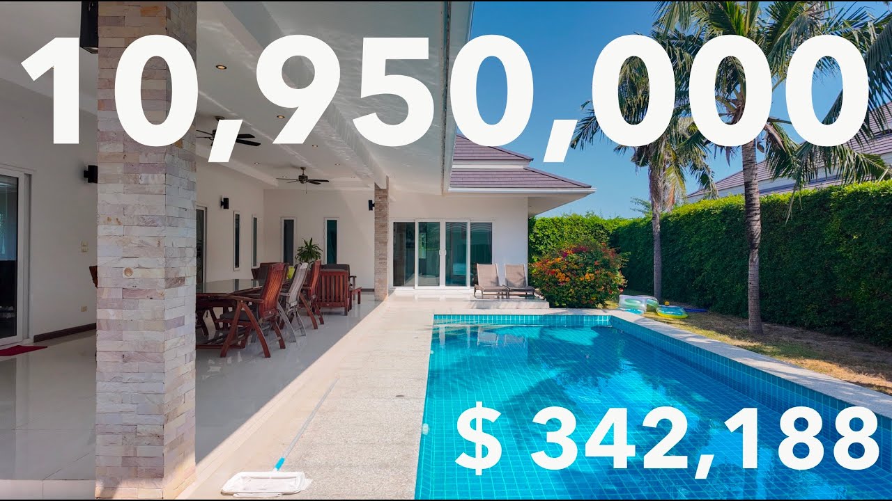 Elegant Private 4 Bedrooms Pool Villa For Sale At Cha Am, Hua Hin (10.95 M THB)