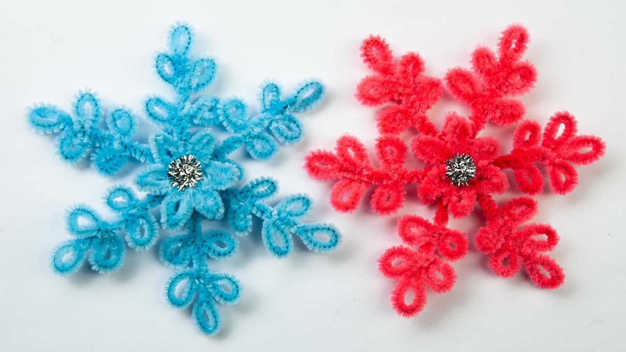 Beautiful Snowflake made from chenille wire | DIY Christmas ideas | DIY christmas ornaments