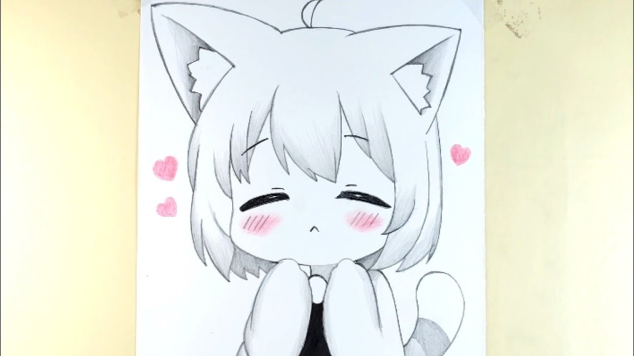 Cute Anime Girl Drawing 🩷 | Easy and Step by Step 