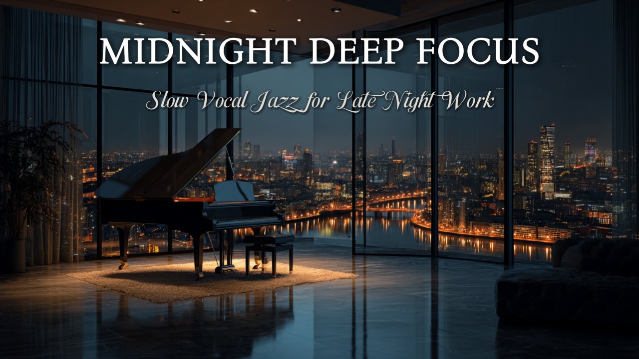 Midnight Deep Focus ☕ Slow Vocal Jazz for Late Night Work & Study