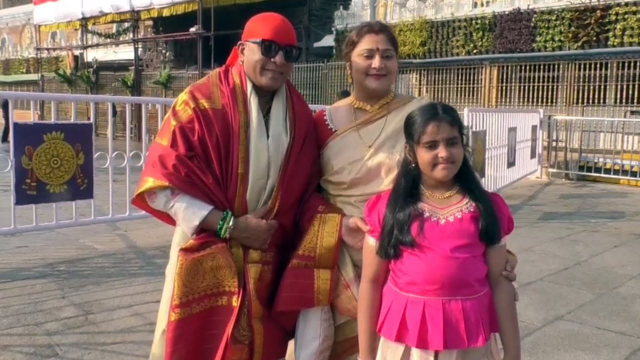 Drums Sivamani With Family Visuals @ Tirumala