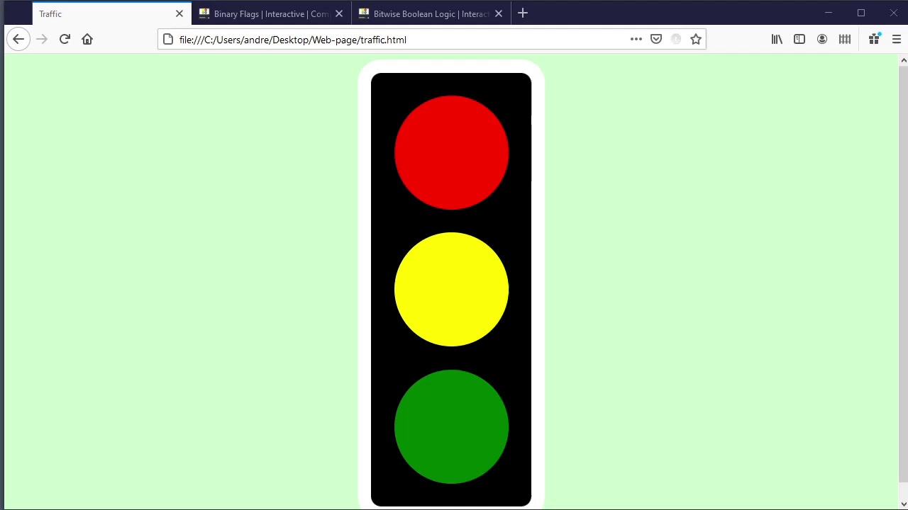 Using setTimeout() in JavaScript / Traffic Light Example