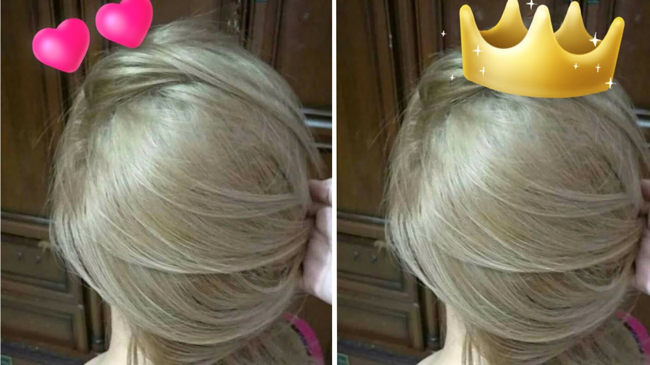 فيديو تطبيق👌ديريه فوق شعر لكحل وفوق شعر فيه ليماش⁦☑️ وتحصلي على لون مثل الصورة تماما للون رووعة 😍