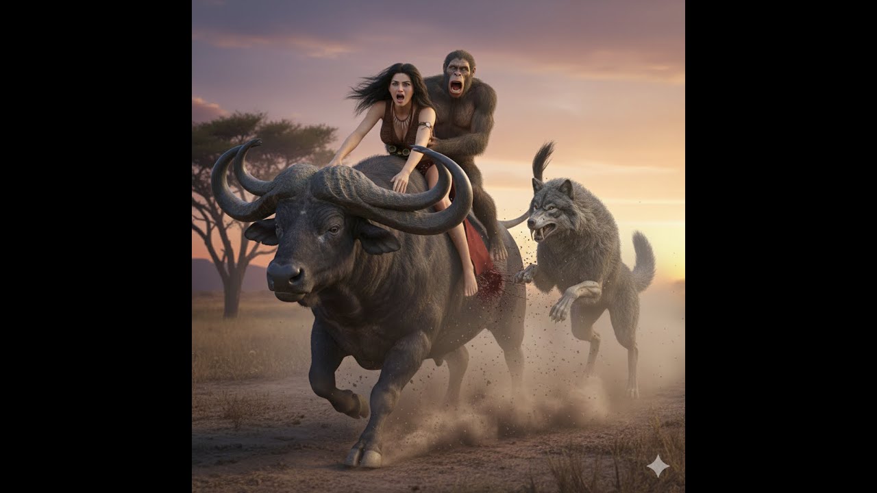 Life 3.11 million years ago | Australopithecus & Terra vs The Giant Wolf Ancestors Encounters