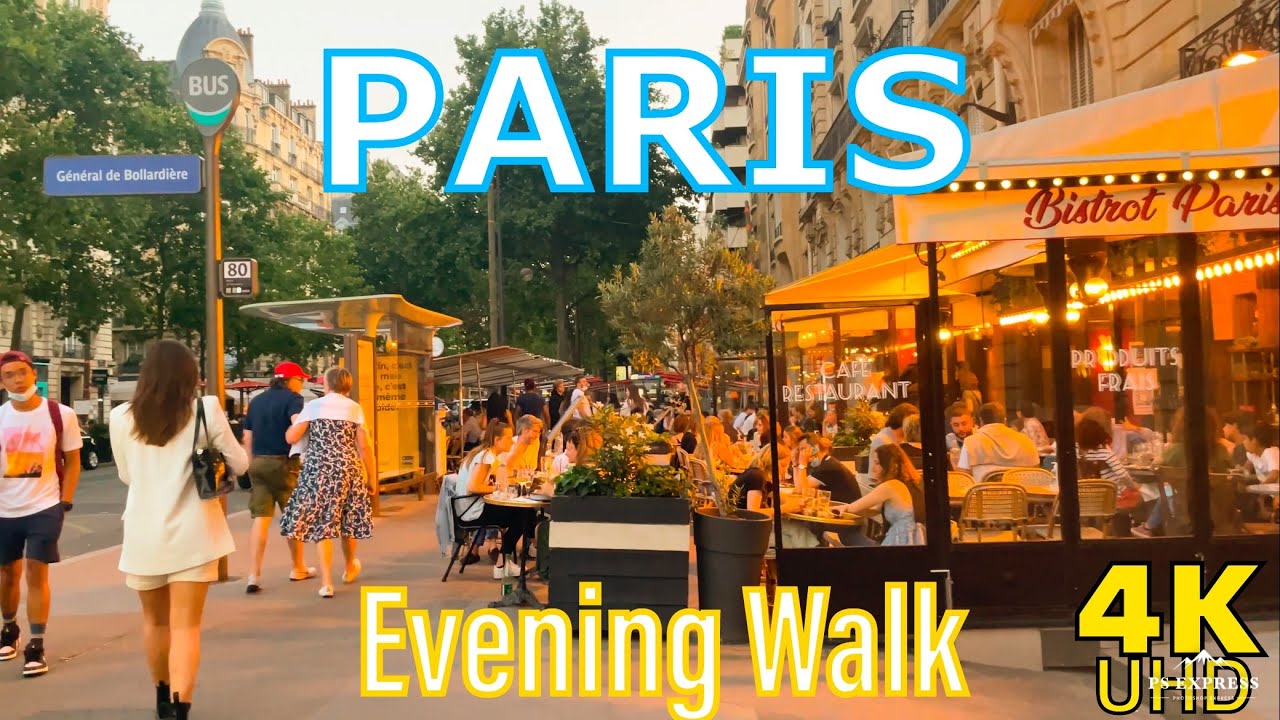 Paris evening walk 2021 | Paris 4K| A walk in  Invilides | A walk in Paris