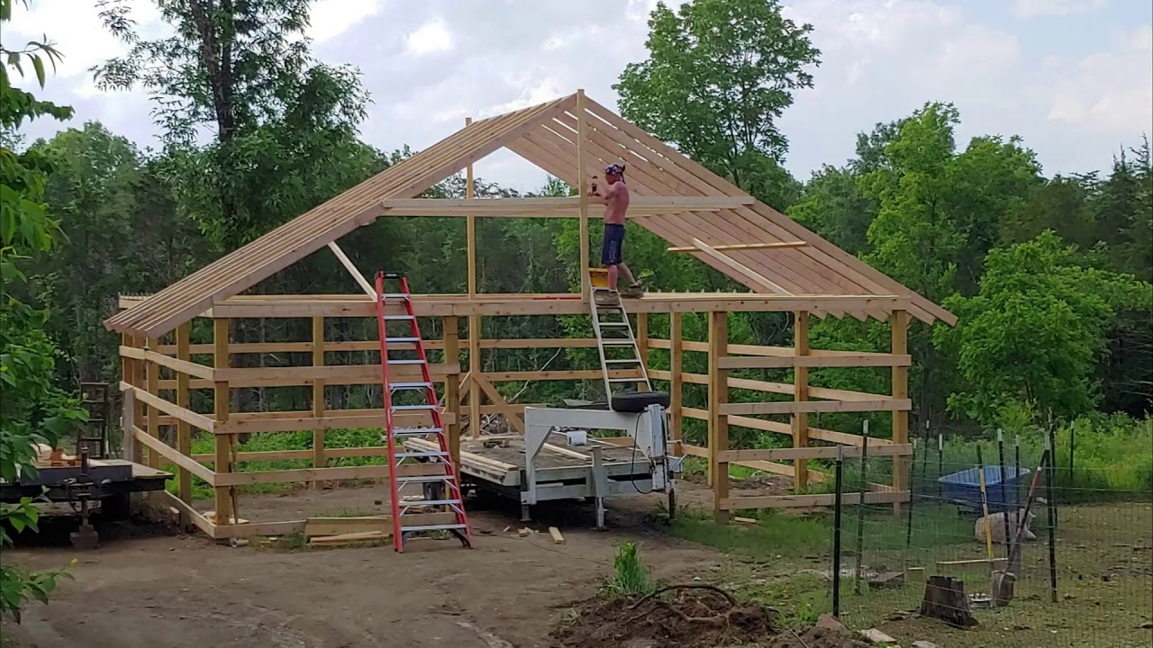 Let's catch up on our sheep barn build. Lambing starts the end of February, just in time! Vlog 2