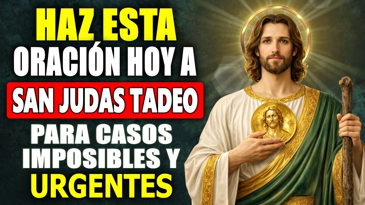 🔴 SAN JUDAS TADEO – ORACIÓN PODEROSA PARA CASOS IMPOSIBLES Y URGENTES  RECIBE TU MILAGRO HOY