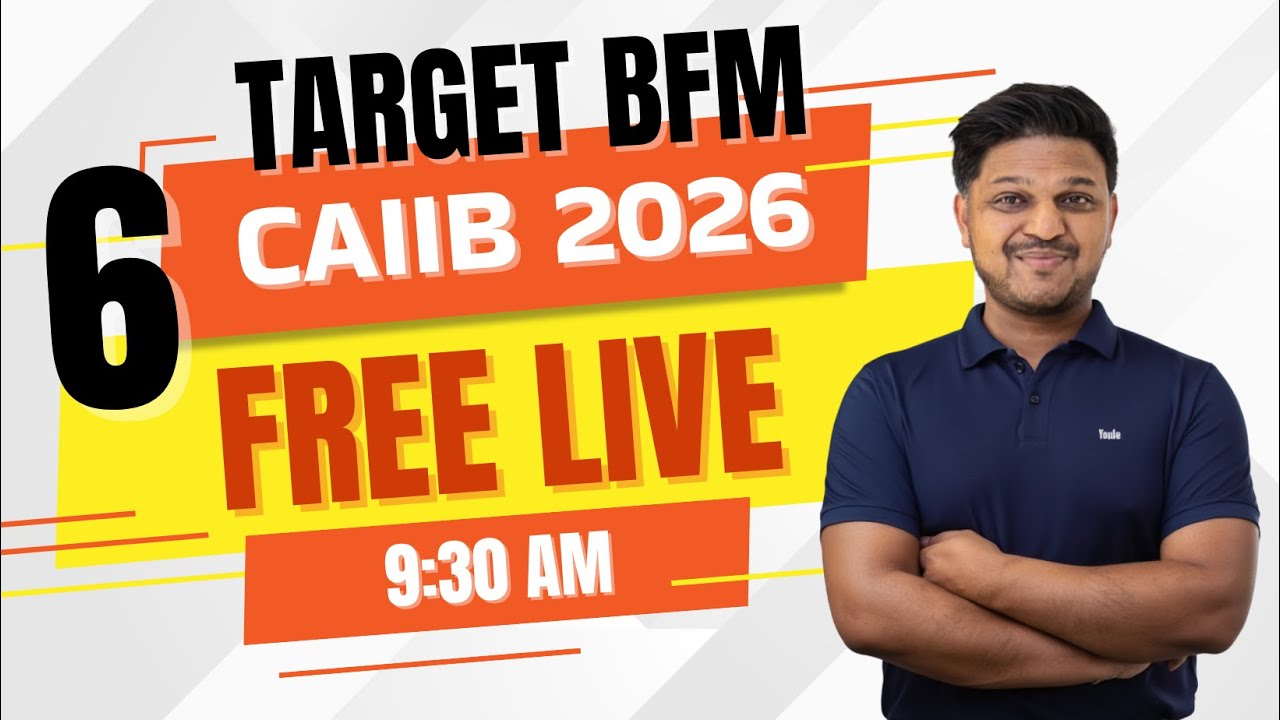 CAIIB BFM Live 2026 English | Module A Class #6 | Most Important Concepts
